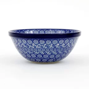 Miska ceramiczna 058 h-7,5cm <br> 2615X Kobaltowa koronka